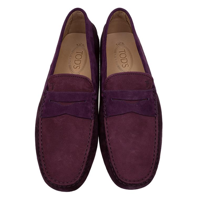 مملوكة مسبقًا Tod's Two Tone Suede and Nubuck Penny Loafers Size 43