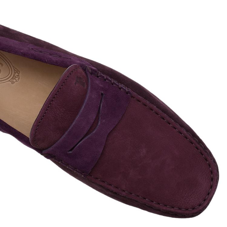 مملوكة مسبقًا Tod's Two Tone Suede and Nubuck Penny Loafers Size 43