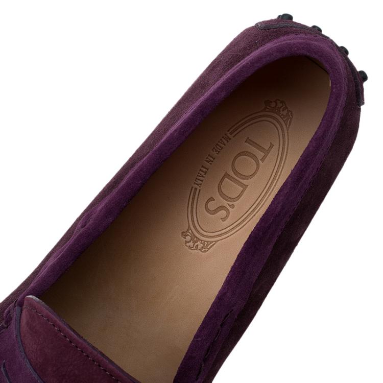 مملوكة مسبقًا Tod's Two Tone Suede and Nubuck Penny Loafers Size 43