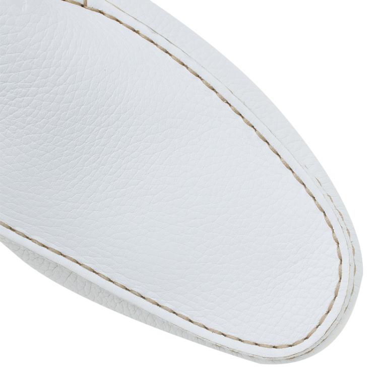 Pre Owned Tod's White Leather Loafers Size 44