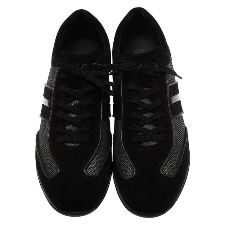 Pre Owned Tod's Black Suede Sneakers Size 41