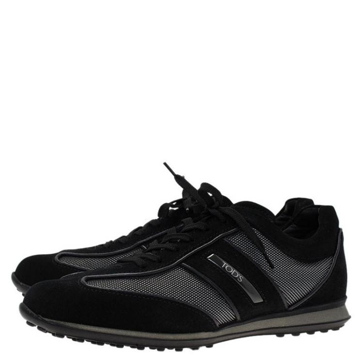 Pre Owned Tod's Black Suede Sneakers Size 41