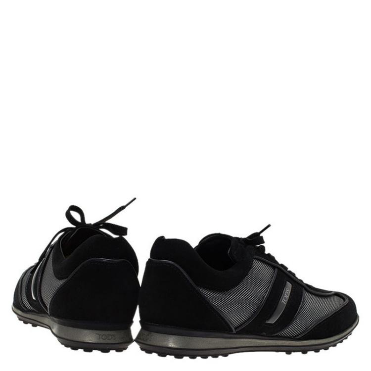 Pre Owned Tod's Black Suede Sneakers Size 41