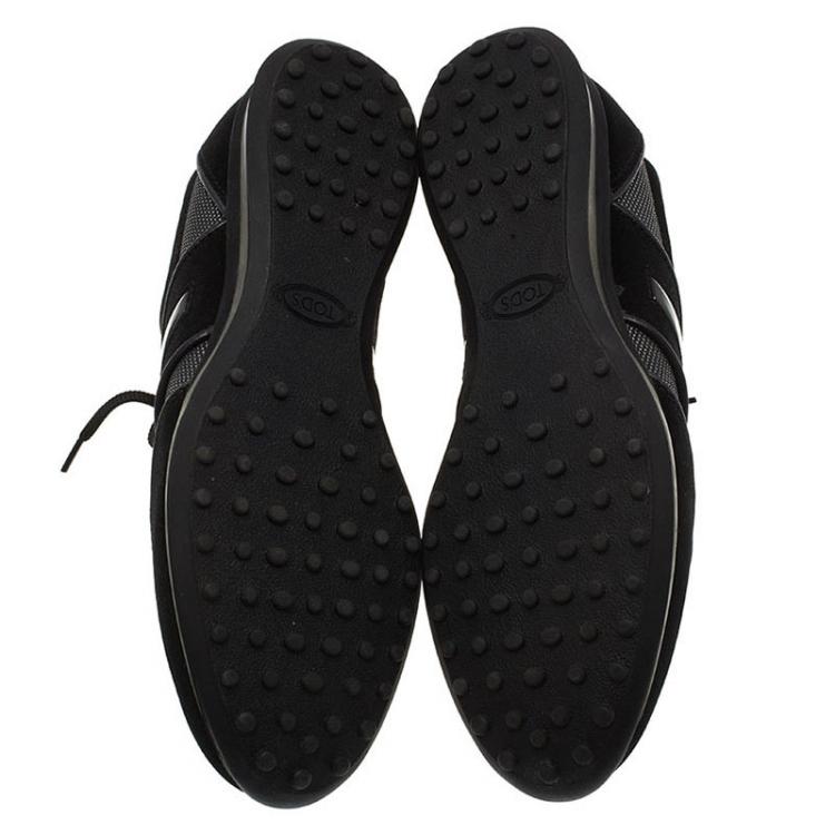 Pre Owned Tod's Black Suede Sneakers Size 41
