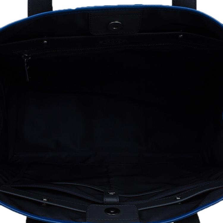 Pre Owned Tod's Black Leather Script Tote