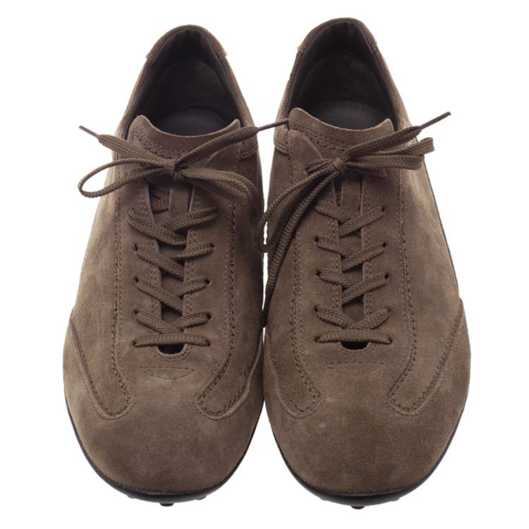 Tod's Brown Suede Sneakers Size 42.5 Tod's | TLC