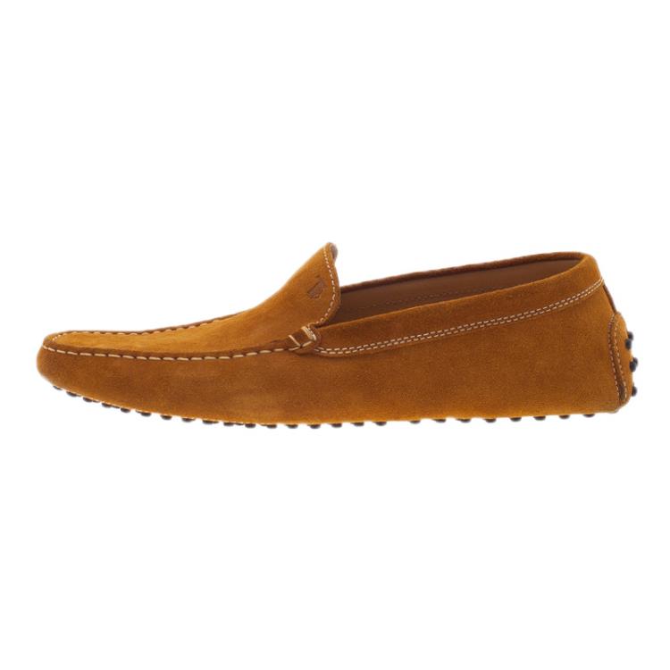 Pre Owned Tod's Light Brown Suede Loafers Size 42.5 