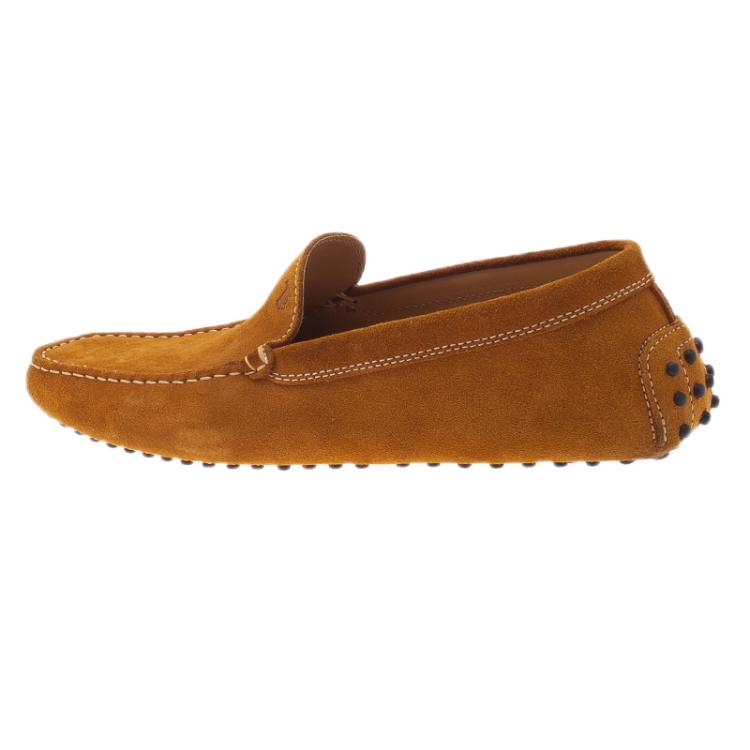 Pre Owned Tod's Light Brown Suede Loafers Size 42.5 