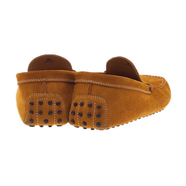 Pre Owned Tod's Light Brown Suede Loafers Size 42.5 