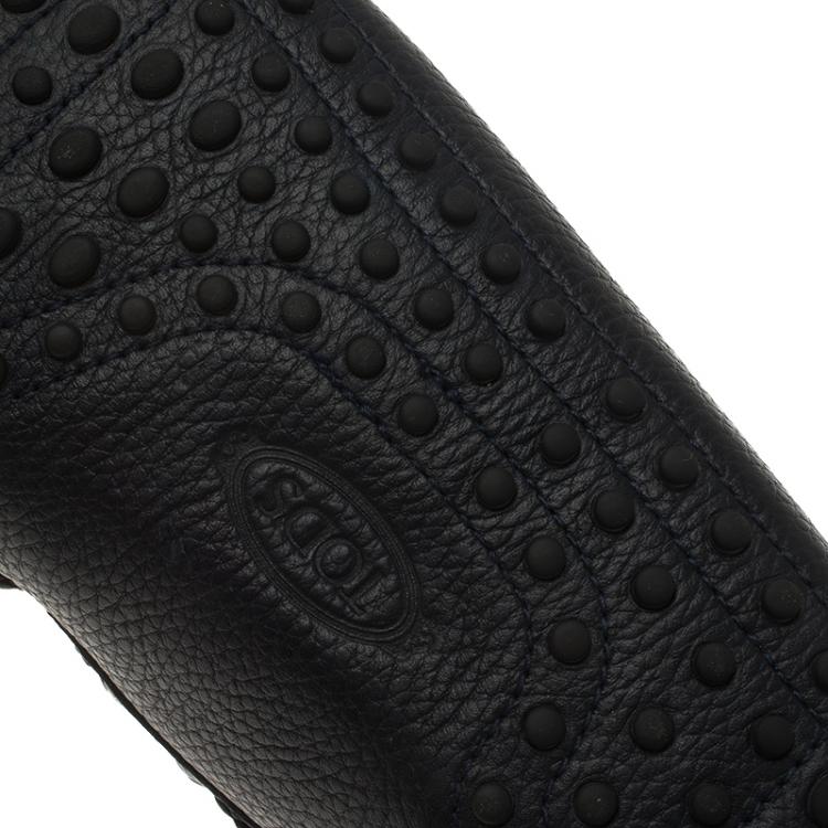 Pre Owned Tod's Black Bow Fringe Loafers Size 42
