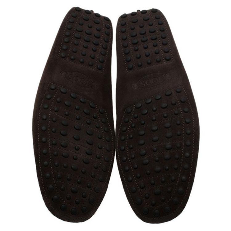 Pre Owned Tod's Brown Suede Loafers Size 42.5