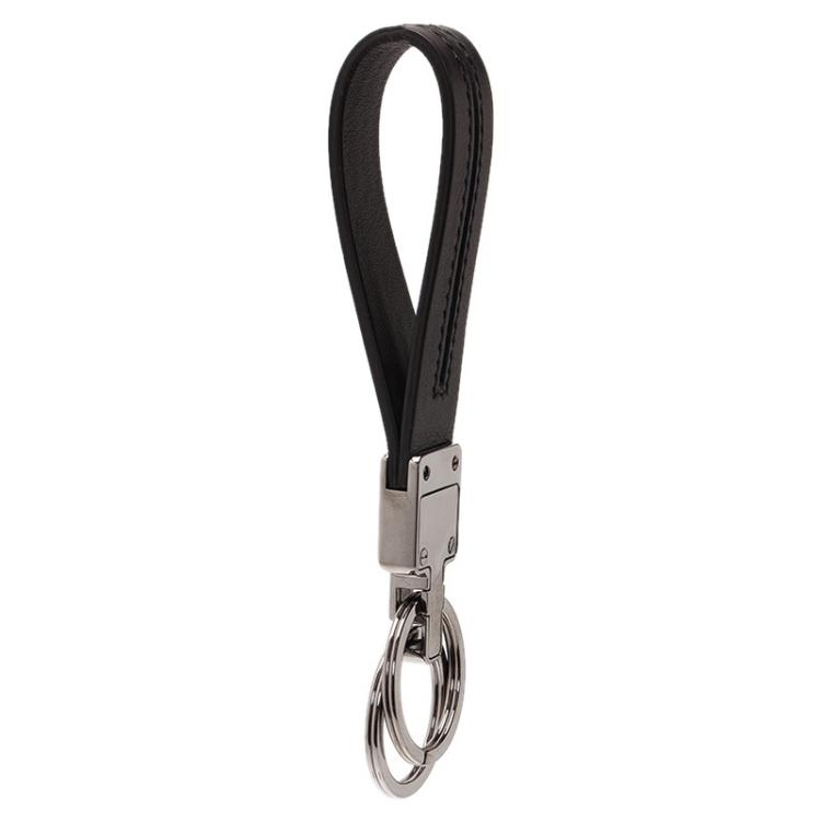 Pre Owned Tod's Black Leather Valet Keyring