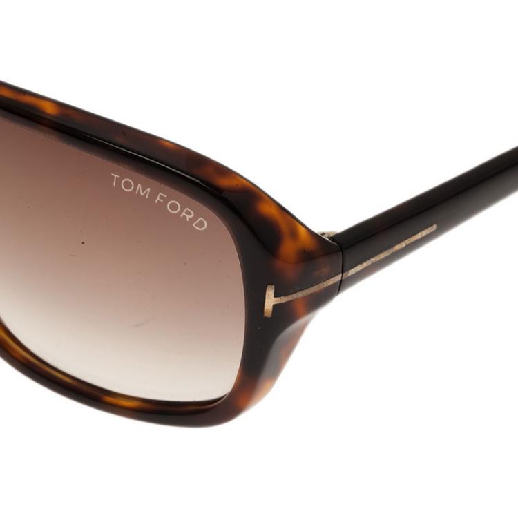 Pre Owned Tom Ford Tortoise Frame Blake Sunglasses