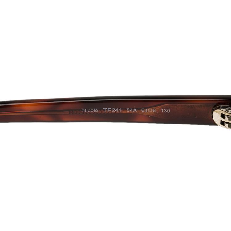 Pre Owned Tom Ford Brown Nicolo Tortoise Frame Sunglasses