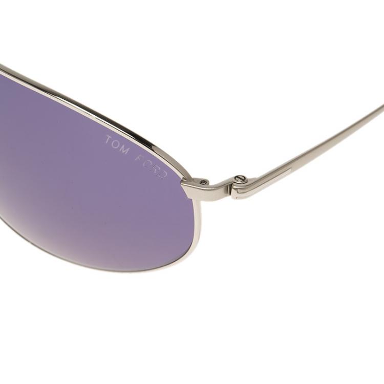Pre Owned Tom Ford Black TF 189 Nicholai Rimmed Sunglasses