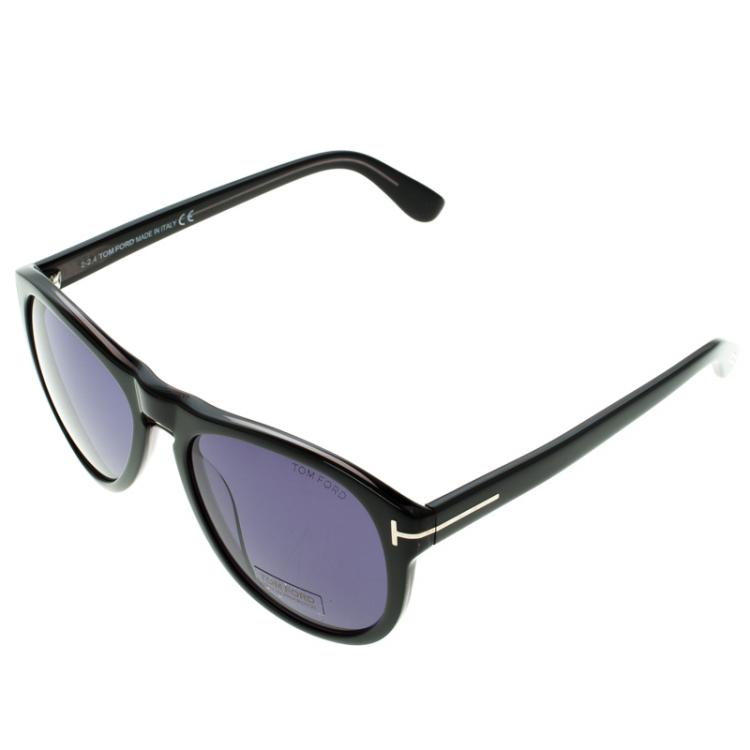 Pre Owned Tom Ford Dark Grey TF347 Kurt Aviator Sunglasses