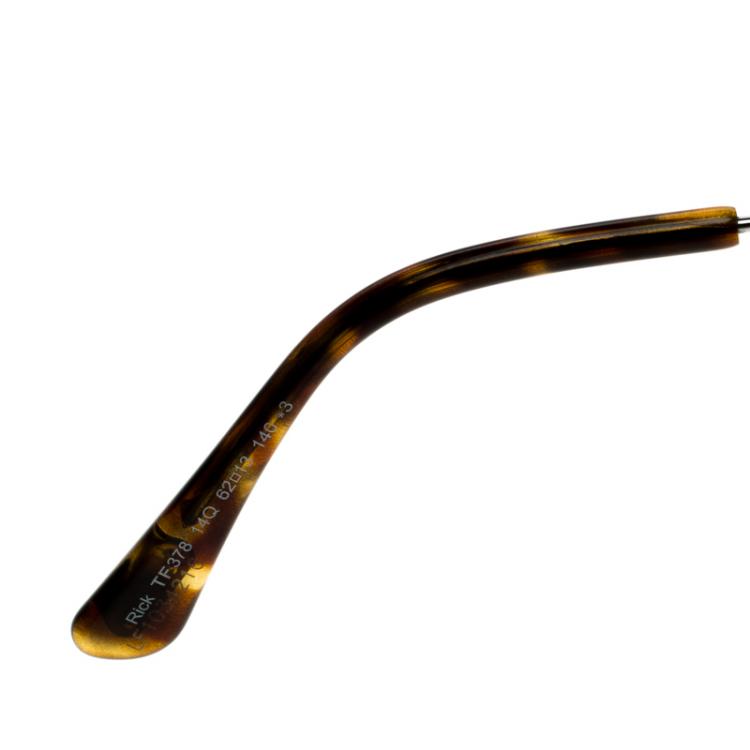 Pre Owned Tom Ford Silver TF 378 Rick Aviator Sunglasses