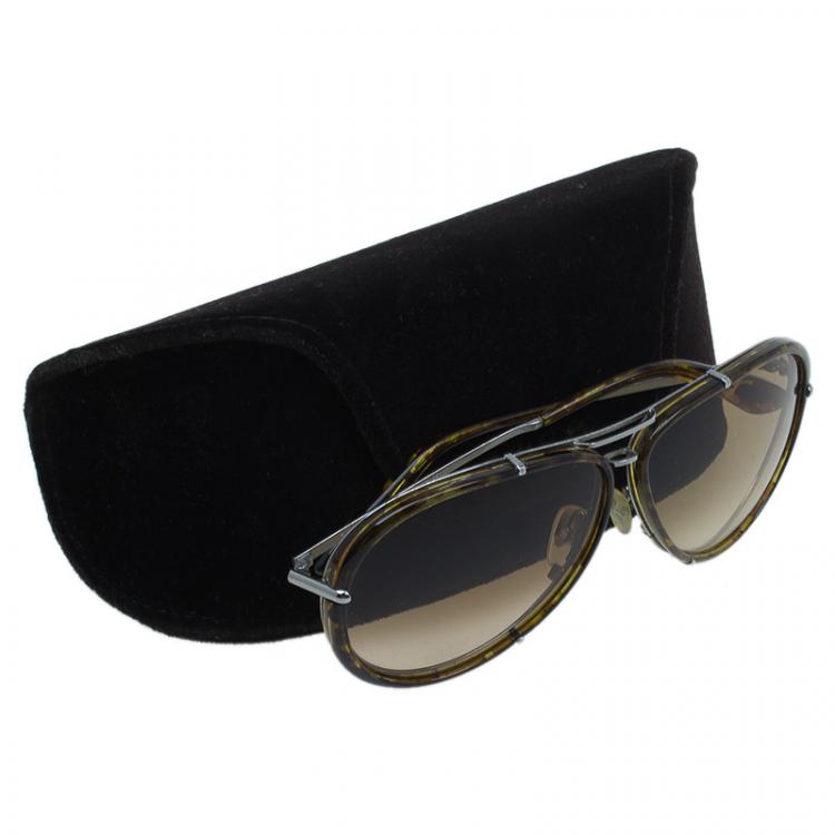 Pre Owned Tom Ford Tortoise Cryille Aviators