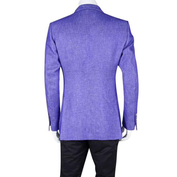 Pre Owned Tom Ford Two Tone Linen Regular Fit Blazer L