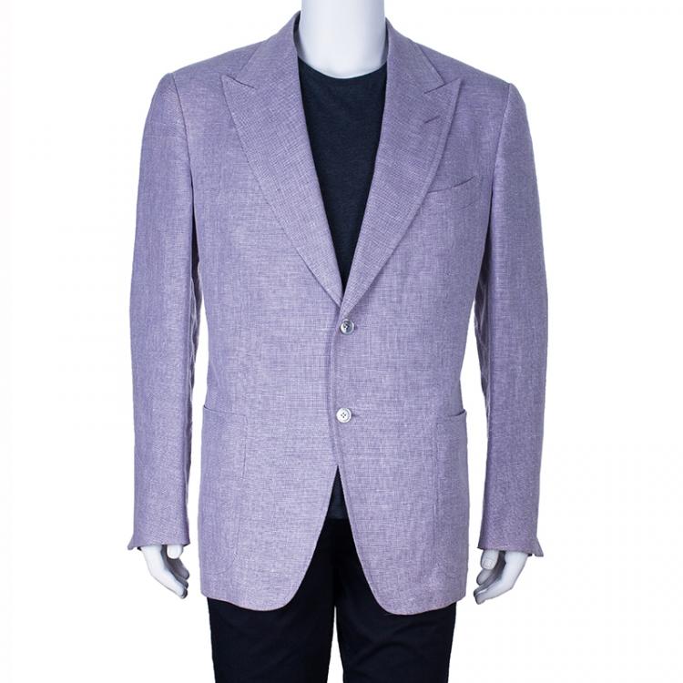 Tom Ford Men's Lavender Wool Blend Blazer XL Tom Ford | TLC