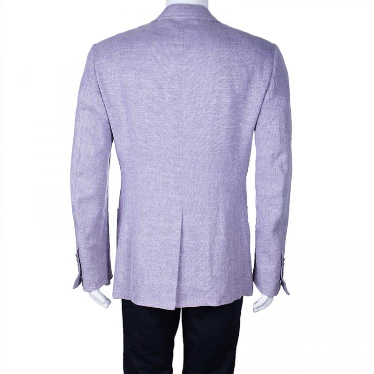 Pre Owned Tom Ford Men's Lavender Wool Blend Blazer XL