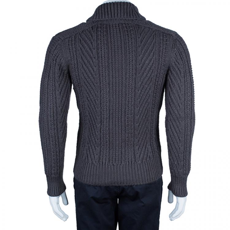 Pre Owned Tom Ford Men's Grey Wool Pullover S