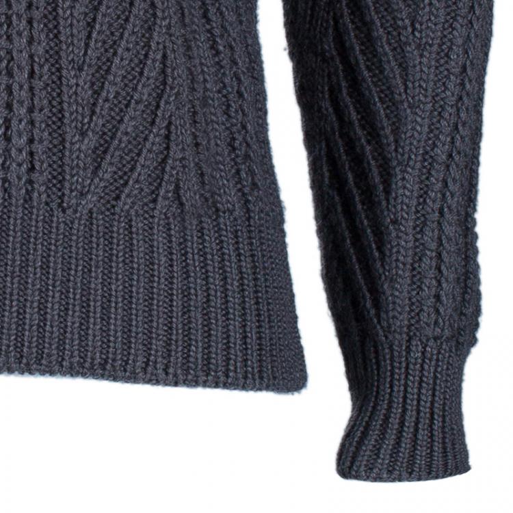 Pre Owned Tom Ford Men's Grey Wool Pullover S