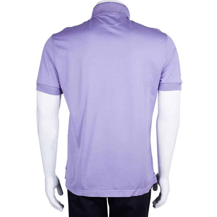 Pre Owned Tom Ford Men's Purple Polo Shirt M