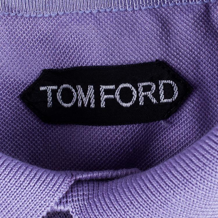 Pre Owned Tom Ford Men's Purple Polo Shirt M