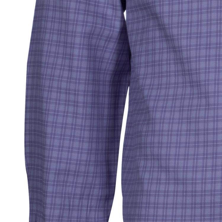 Pre Owned Tom Ford Men's Purple Check Shirt M