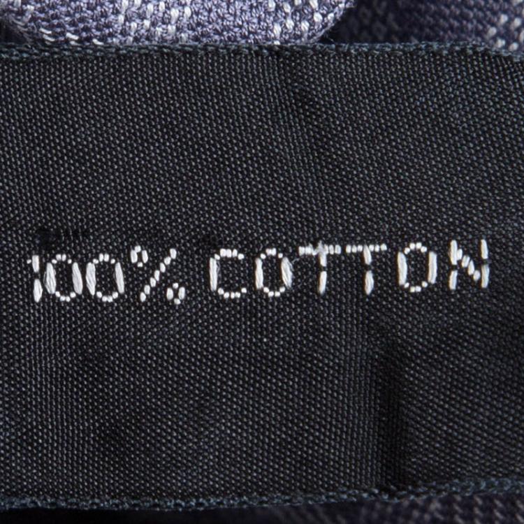 مملوكة مسبقًا Tom Ford Grey Glen Plaid Checked Cotton Shirt L