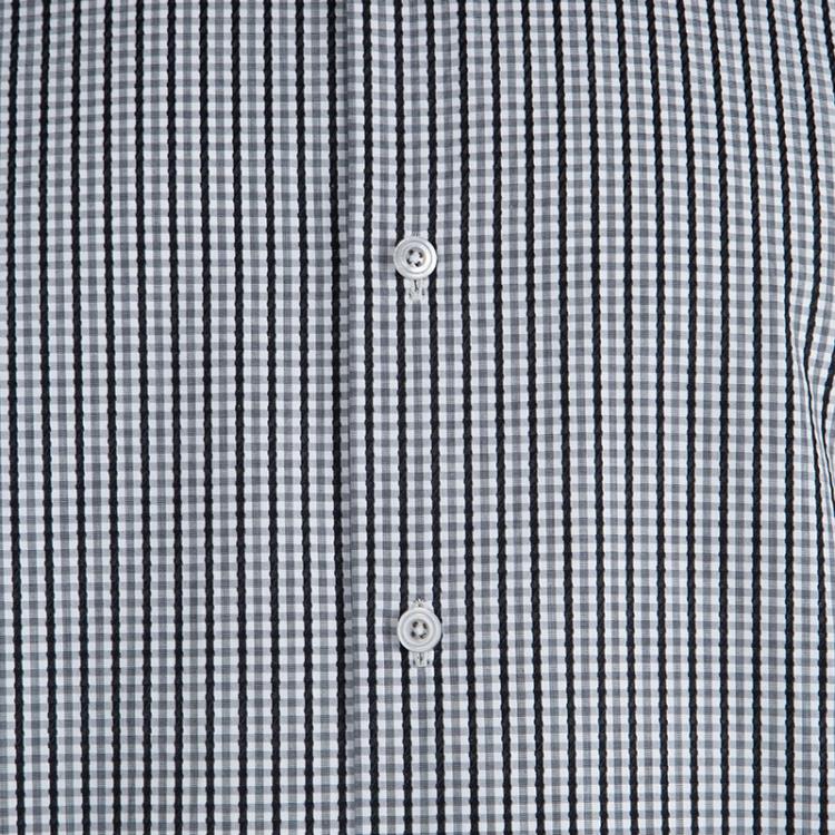 Pre Owned Tom Ford Monochrome Checked Long Sleeve Buttondown Cotton Shirt  L