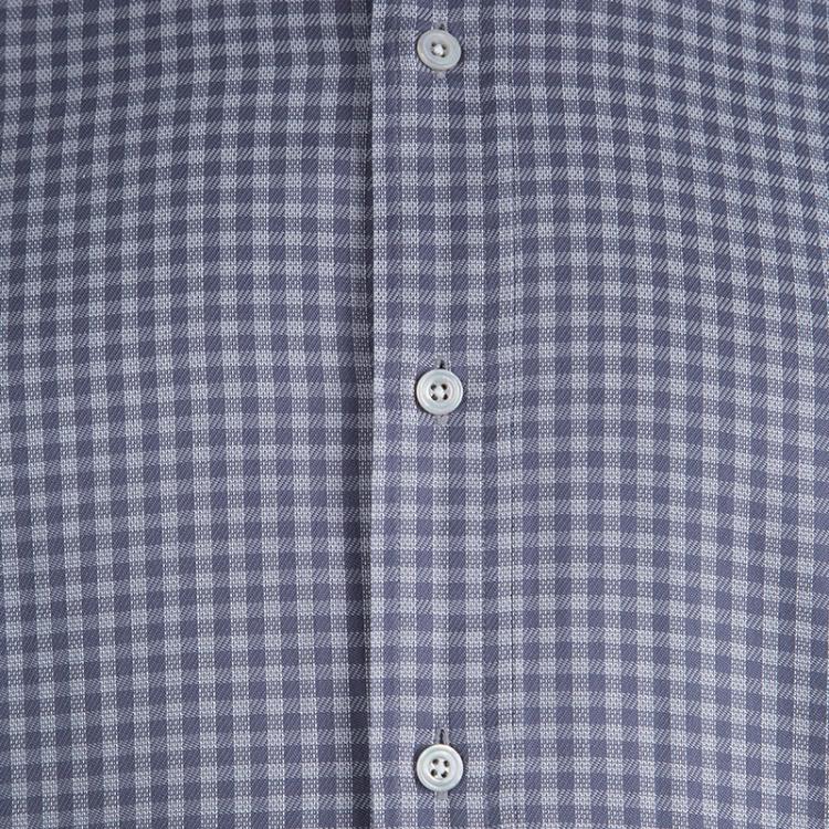 Pre Owned Tom Ford Grey Checked Long Sleeve Button Front Cotton Shirt L