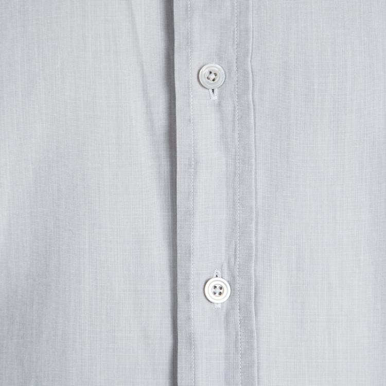 Pre Owned Tom Ford Grey Cotton Contrast Collar Long Sleeve Button Front Shirt XXL