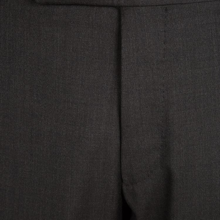 Pre Owned Tom Ford Dark Brown Wool Pant Suit L