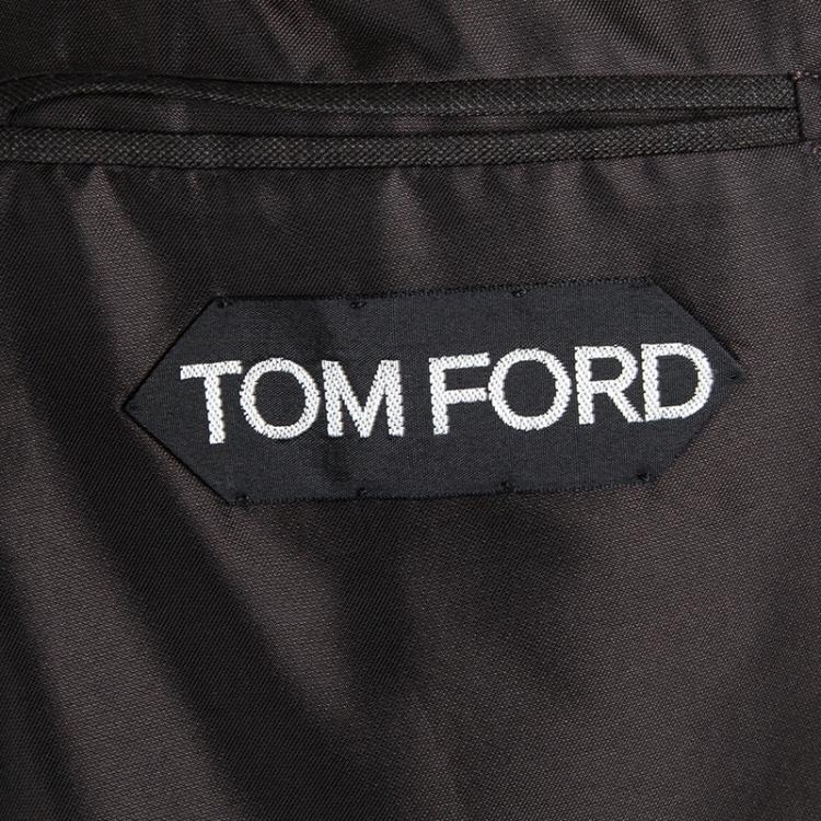 Pre Owned Tom Ford Dark Brown Wool Pant Suit L