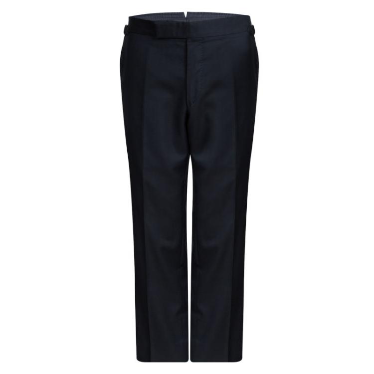 Pre Owned Tom Ford Navy Blue Wool Suit M