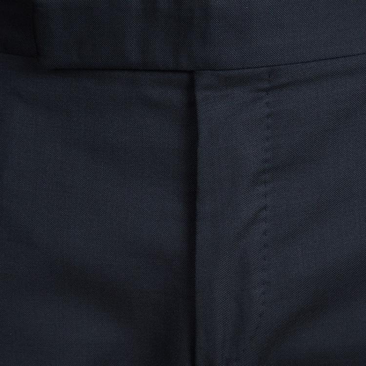 Pre Owned Tom Ford Navy Blue Wool Suit M