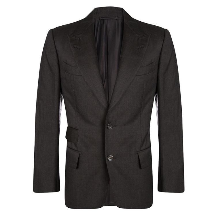 Pre Owned Tom Ford Brown Wool Regular Fit Suit M