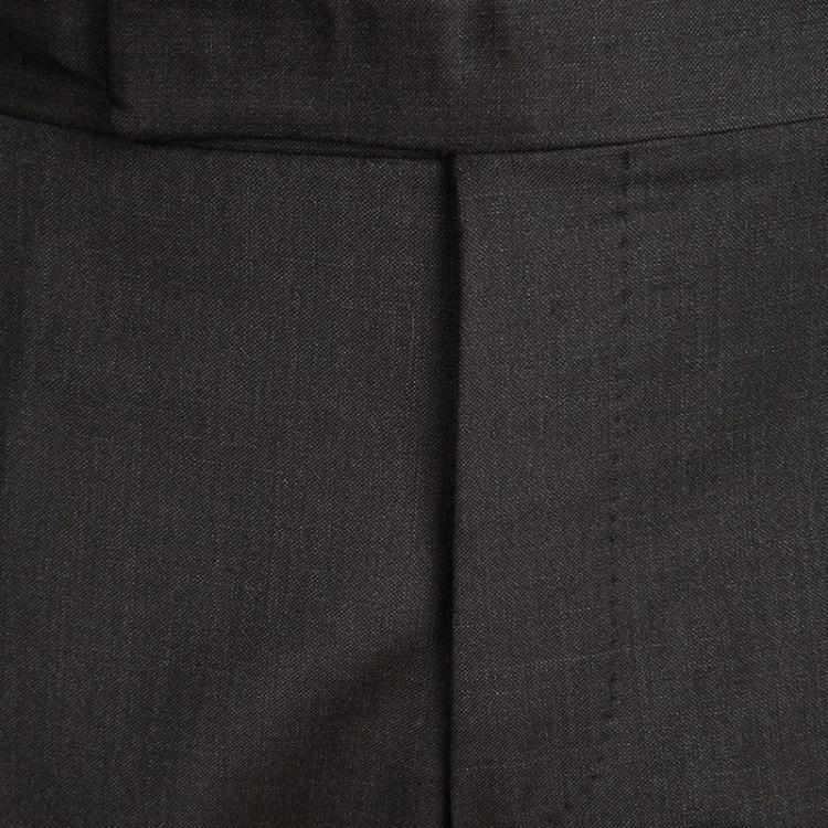 Pre Owned Tom Ford Brown Wool Regular Fit Suit M