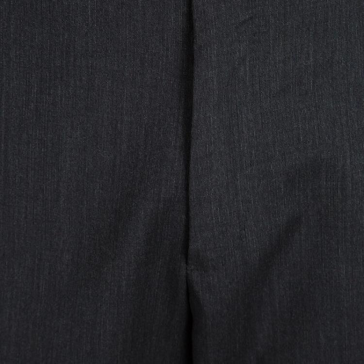 Pre Owned Tom Ford Grey Wool Regular Fit Suit M