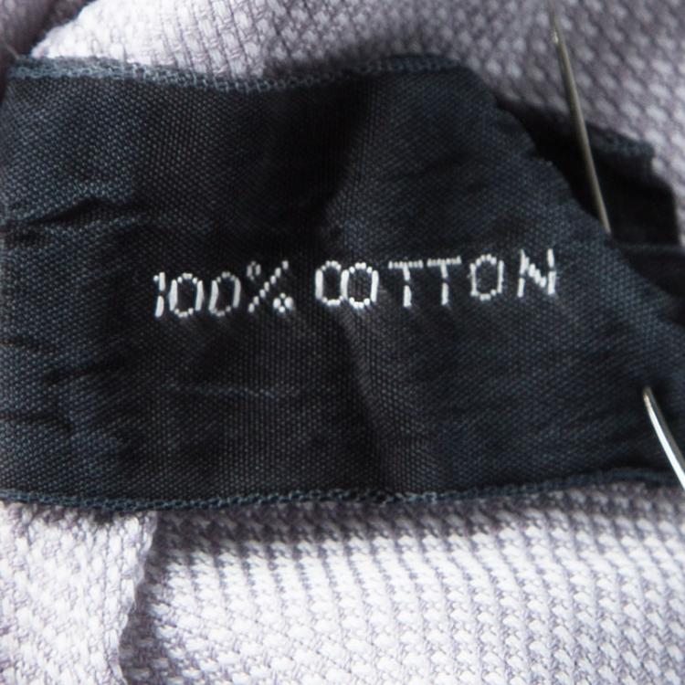 Pre Owned Tom Ford Lavender Textured Cotton Long Sleeve Button Front Shirt M