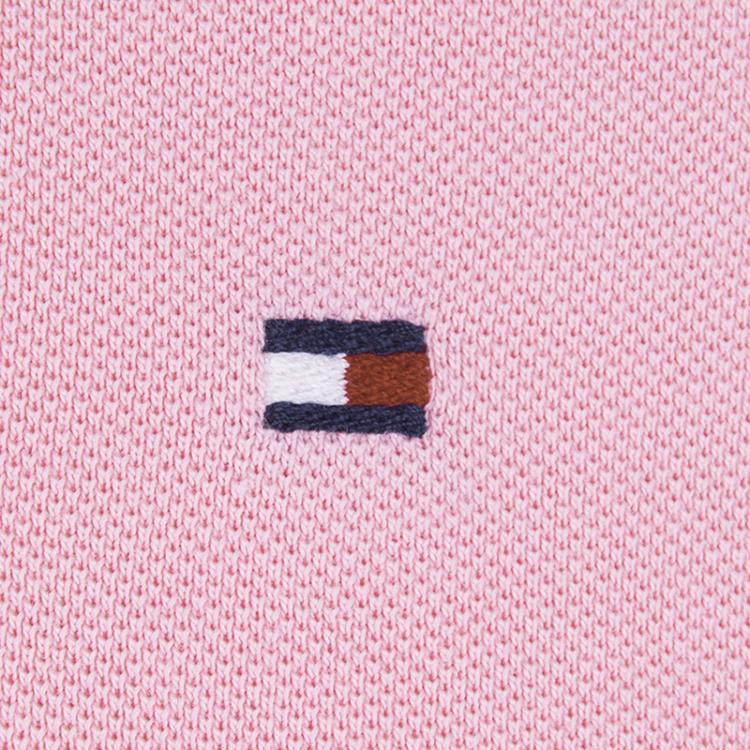 Pre Owned Tommy Hilfiger Pink Logo Polo Shirt M