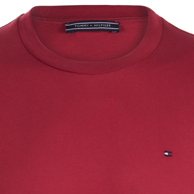 tommy hilfiger red crew neck