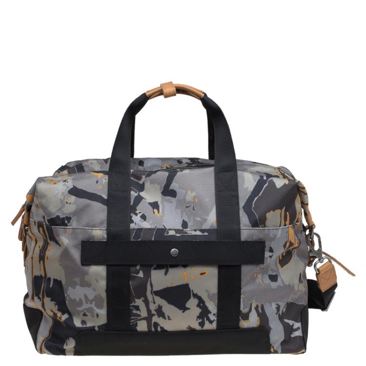Pre Owned Tumi Camouflage Canvas Small Dalston Stannard Duffel Bag
