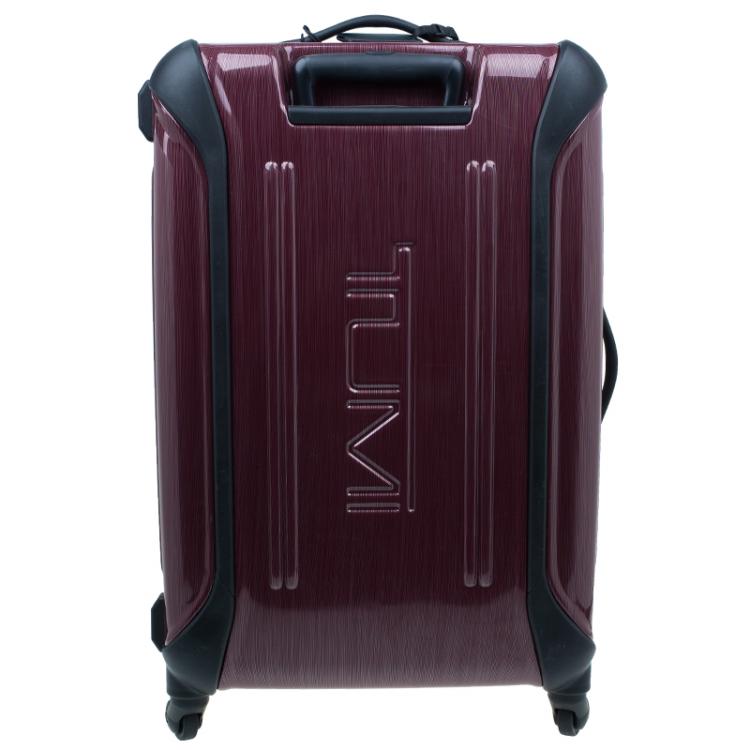 Pre Owned Tumi Purple Hard Shell 71 cm Vapor Rollen Trolley 
