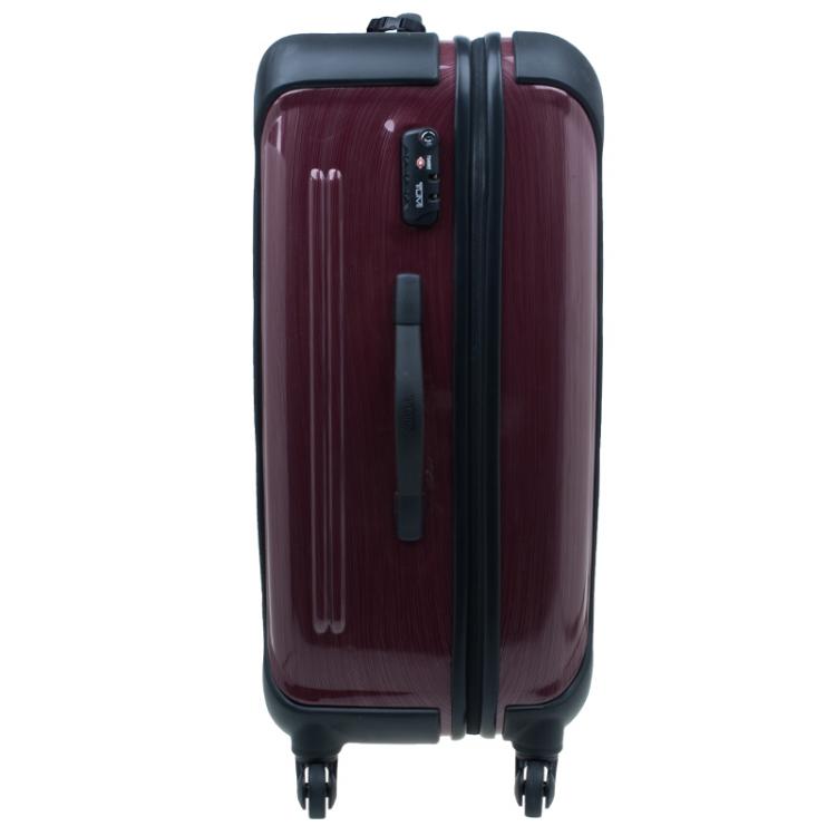 Pre Owned Tumi Purple Hard Shell 71 cm Vapor Rollen Trolley 