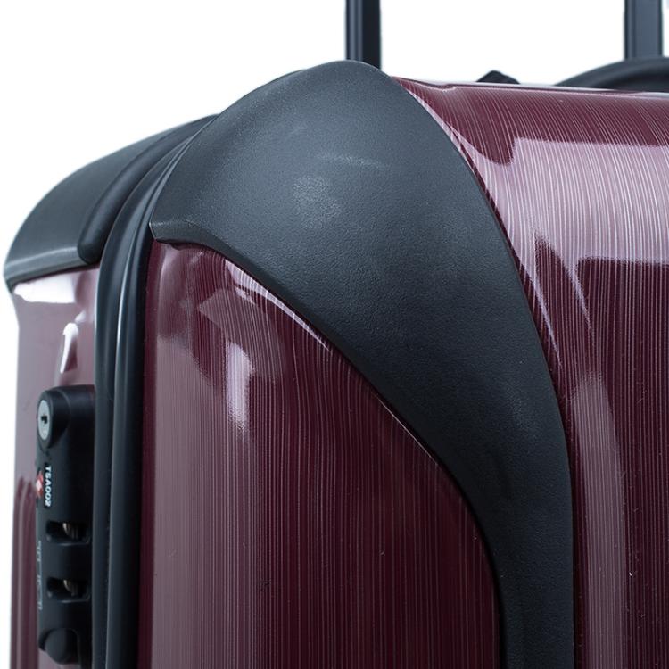 Pre Owned Tumi Purple Hard Shell 71 cm Vapor Rollen Trolley 