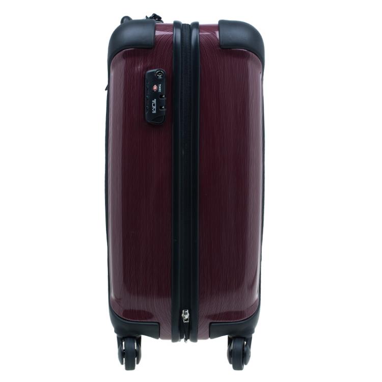 Pre Owned Tumi Purple Hard Shell 56 cm Vapor Rollen Trolley 