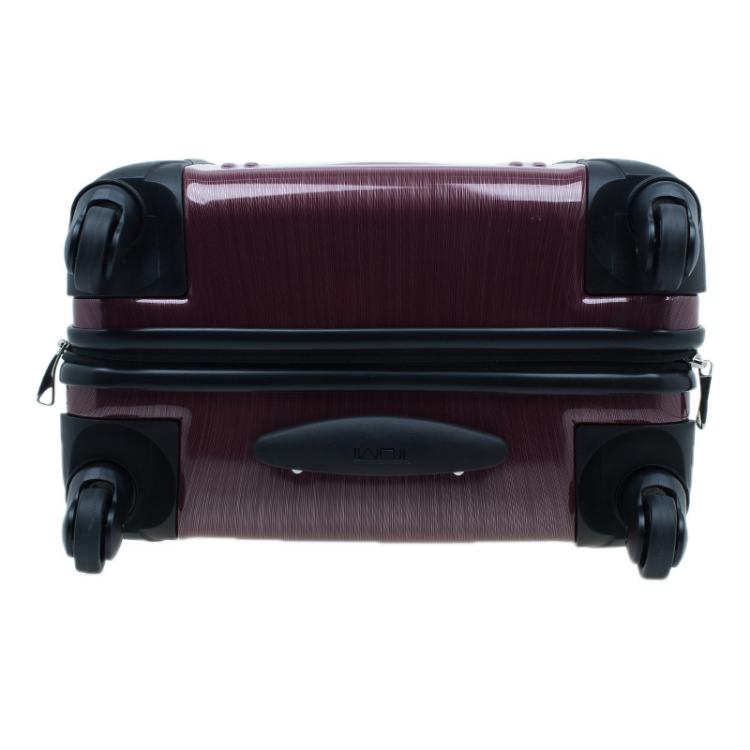 Pre Owned Tumi Purple Hard Shell 56 cm Vapor Rollen Trolley 